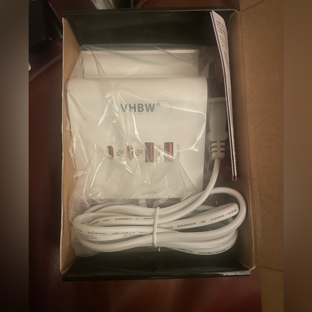 VHBW USB C Charger Block 25W, 4 Port Multi USB Fast Charging Station